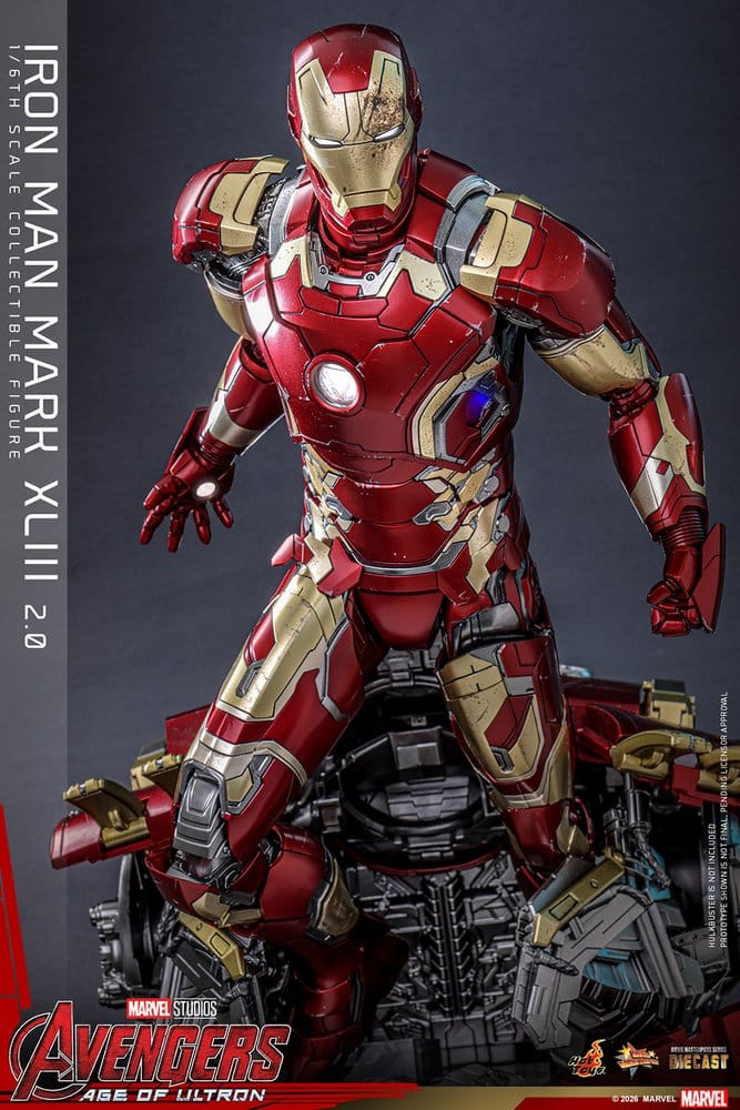 Avengers: Age of Ultron Movie Masterpiece Diecast Actionfigur 1/6 Iron Man Mark XLIII (2.0) 32 cm