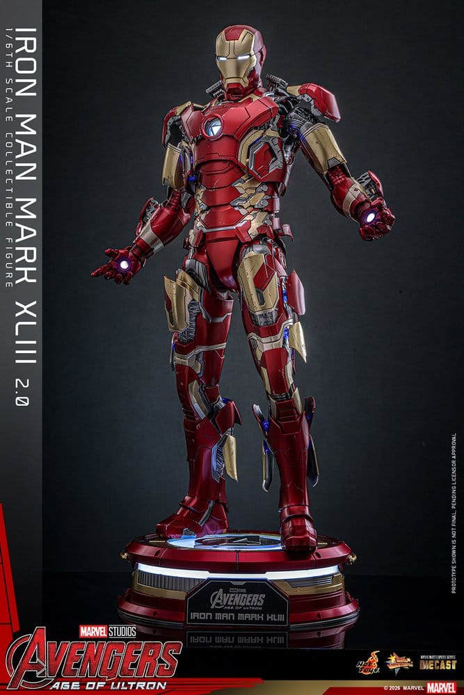 Avengers: Age of Ultron Movie Masterpiece Diecast Actionfigur 1/6 Iron Man Mark XLIII (2.0) 32 cm