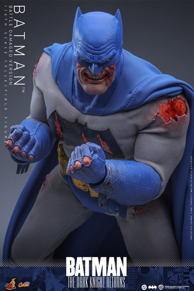Batman: The Dark Knight Returns Comic Masterpiece Actionfigur 1/6 Batman (Battle Damaged Version) 32 cm