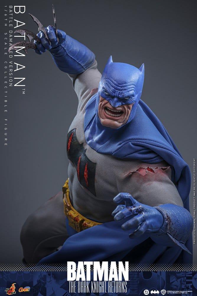 Batman: The Dark Knight Returns Comic Masterpiece Actionfigur 1/6 Batman (Battle Damaged Version) 32 cm