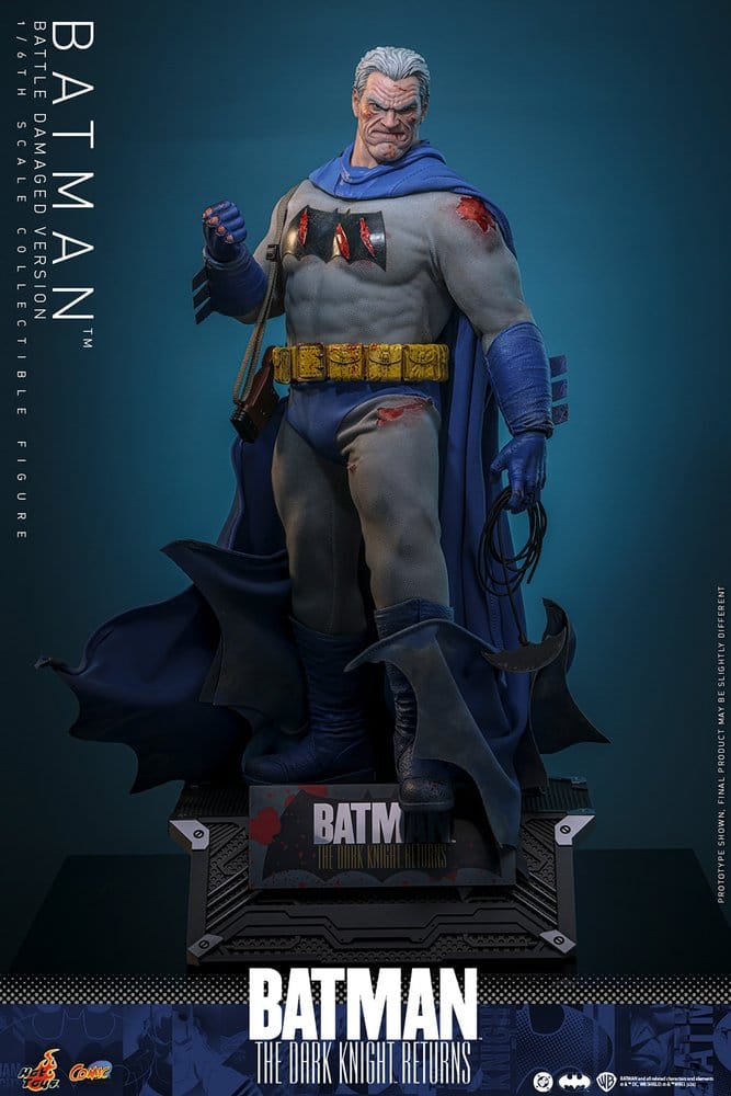 Batman: The Dark Knight Returns Comic Masterpiece Actionfigur 1/6 Batman (Battle Damaged Version) 32 cm