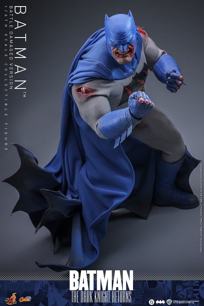 Batman: The Dark Knight Returns Comic Masterpiece Actionfigur 1/6 Batman (Battle Damaged Version) 32 cm