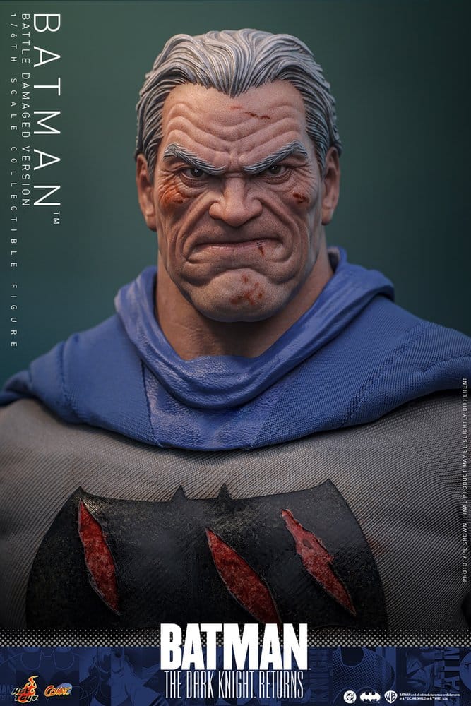 Batman: The Dark Knight Returns Comic Masterpiece Actionfigur 1/6 Batman (Battle Damaged Version) 32 cm