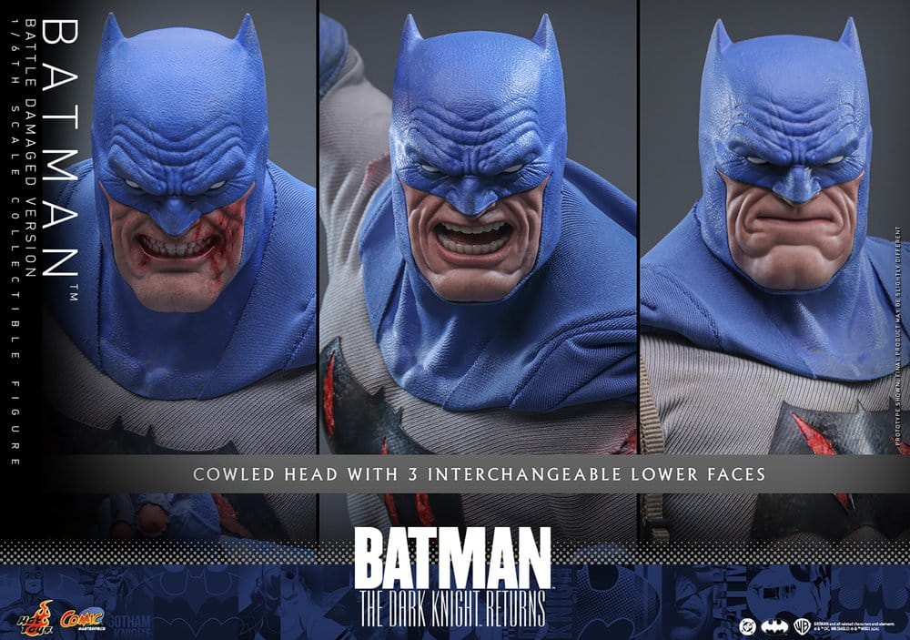 Batman: The Dark Knight Returns Comic Masterpiece Actionfigur 1/6 Batman (Battle Damaged Version) 32 cm