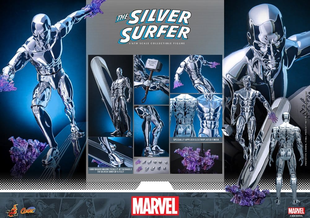 Marvel Actionfigur 1/6 Silver Surfer 32 cm