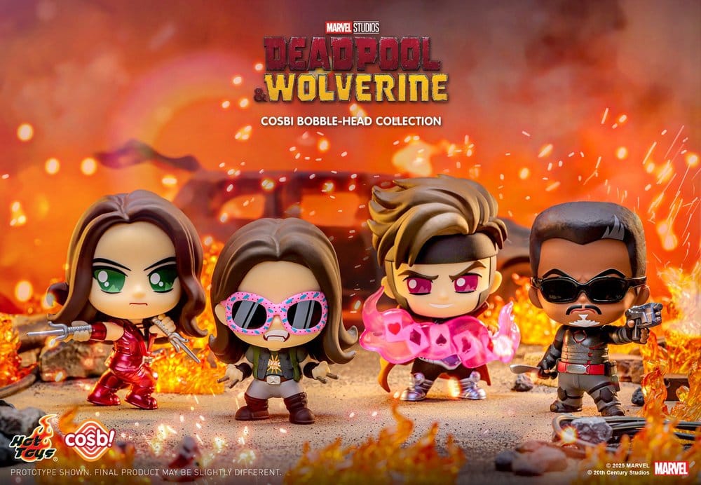 Deadpool & Wolverine Cosbi Minifiguren 9 cm Series 2 Blind Box Display (8)