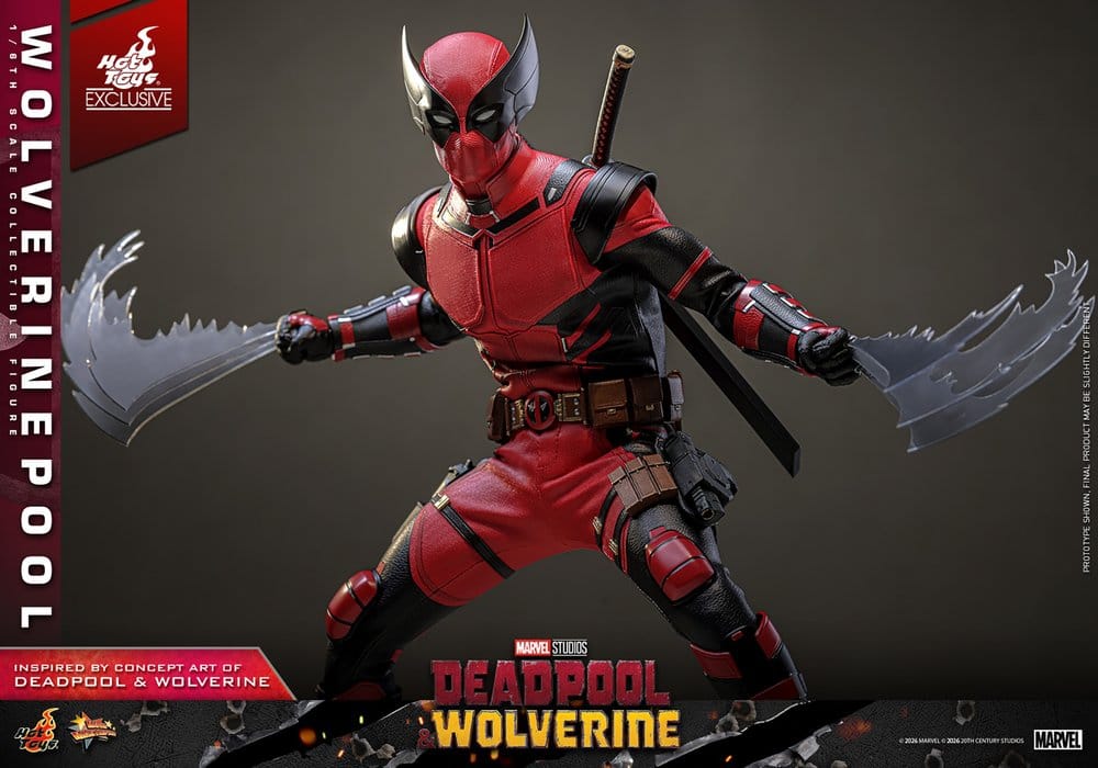 Deadpool & Wolverine Movie Masterpiece Actionfigur 1/6 Wolverinepool Hot Toys Exclusive 31 cm