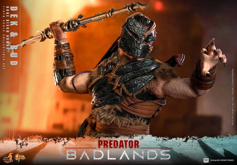 Predator: Badlands Movie Masterpiece Actionfiguren 2er-Pack 1/6 Dek (Bone Bison Armor) and Bud 31 cm