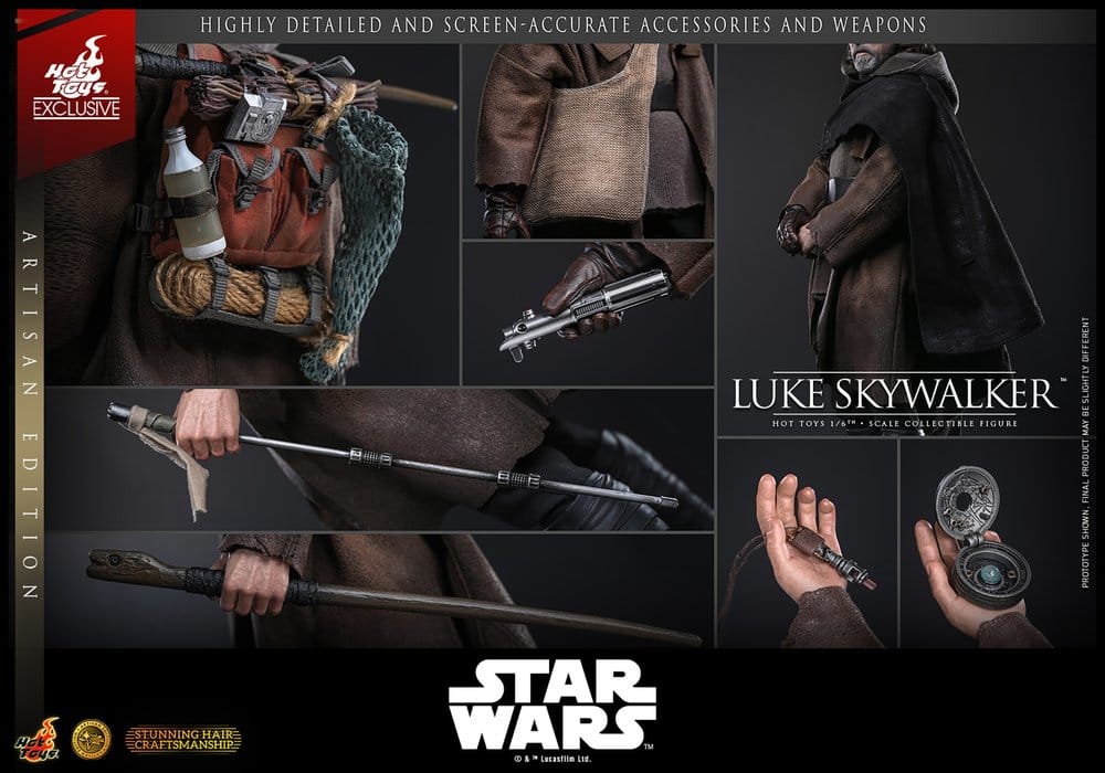 Star Wars: Die letzten Jedi Movie Masterpiece Actionfigur 1/6 Luke Skywalker (Artisan Edition) 29 cm