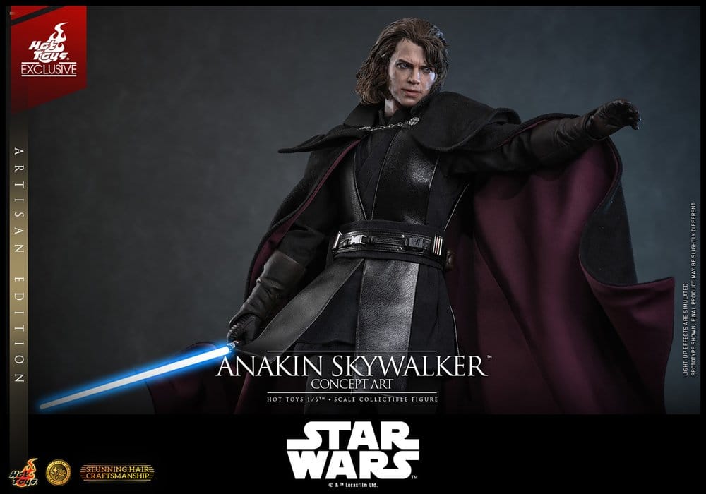 Star Wars Episode III: Die Rache der Sith Movie Masterpiece Actionfigur 1/6 Anakin Skywalker (Concept Art Version) (Artisan Edition) Hot Toys Exclusive 31 cm