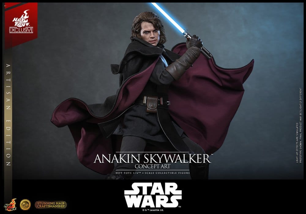 Star Wars Episode III: Die Rache der Sith Movie Masterpiece Actionfigur 1/6 Anakin Skywalker (Concept Art Version) (Artisan Edition) Hot Toys Exclusive 31 cm