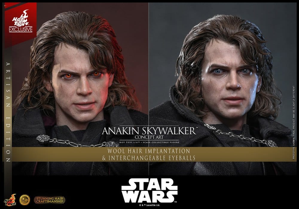 Star Wars Episode III: Die Rache der Sith Movie Masterpiece Actionfigur 1/6 Anakin Skywalker (Concept Art Version) (Artisan Edition) Hot Toys Exclusive 31 cm