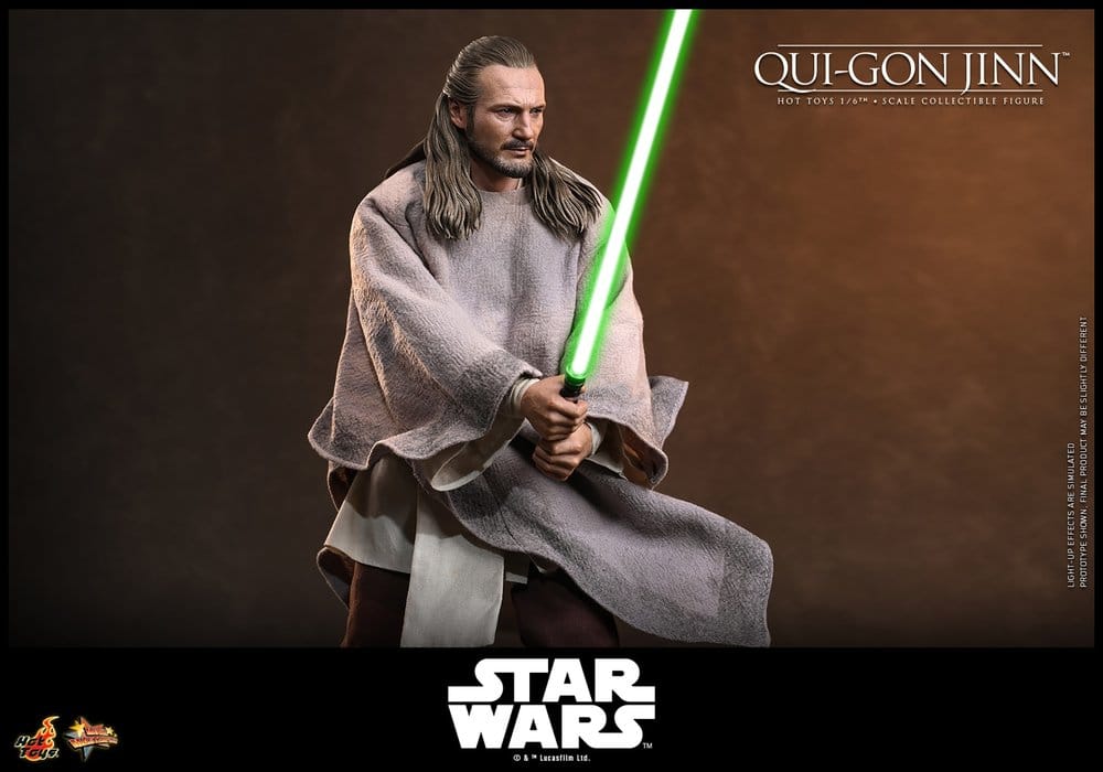 Star Wars: Die dunkle Bedrohung Movie Masterpiece Actionfigur 1/6 Qui-Gon Jinn (Artisan Edition) Hot Toys Exclusive 32 cm
