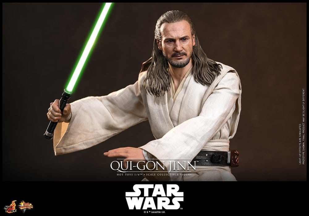 Star Wars: Die dunkle Bedrohung Movie Masterpiece Actionfigur 1/6 Qui-Gon Jinn (Artisan Edition) Hot Toys Exclusive 32 cm