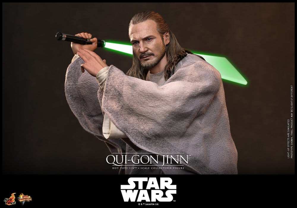 Star Wars: Die dunkle Bedrohung Movie Masterpiece Actionfigur 1/6 Qui-Gon Jinn (Artisan Edition) Hot Toys Exclusive 32 cm