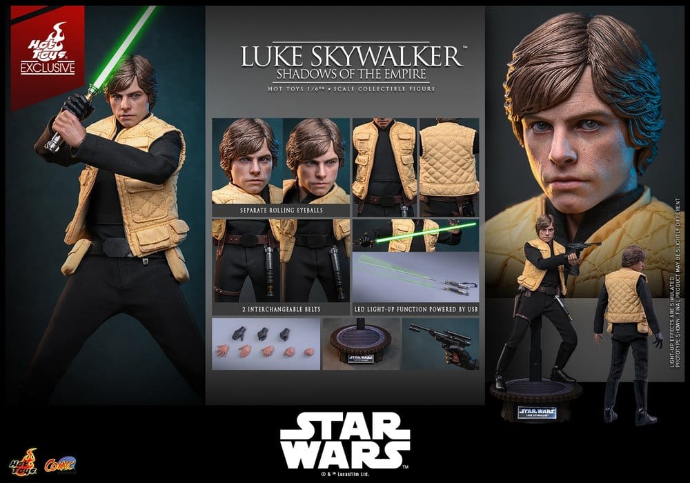 Star Wars Comic Masterpiece Actionfigur 1/6 Luke Skywalker (Shadows Of The Empire) (Hot Toys Exclusive) 28 cm