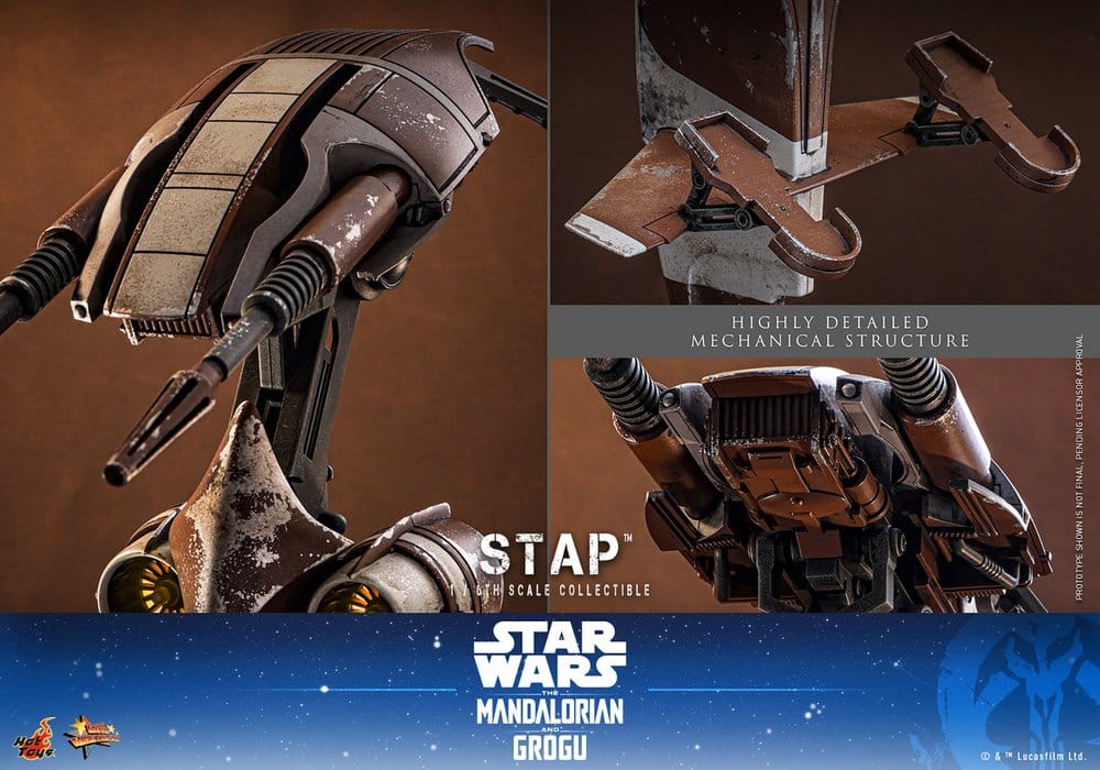 Star Wars: The Mandalorian & Grogu Movie Masterpiece Zubehör 1/6 STAP 32 cm