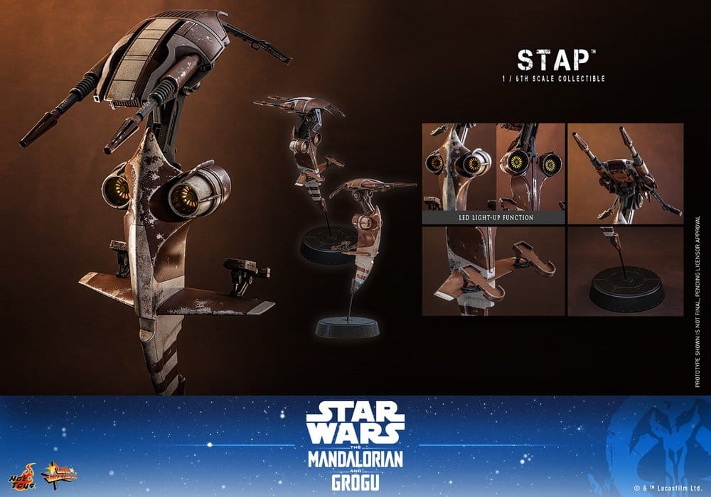 Star Wars: The Mandalorian & Grogu Movie Masterpiece Zubehör 1/6 STAP 32 cm