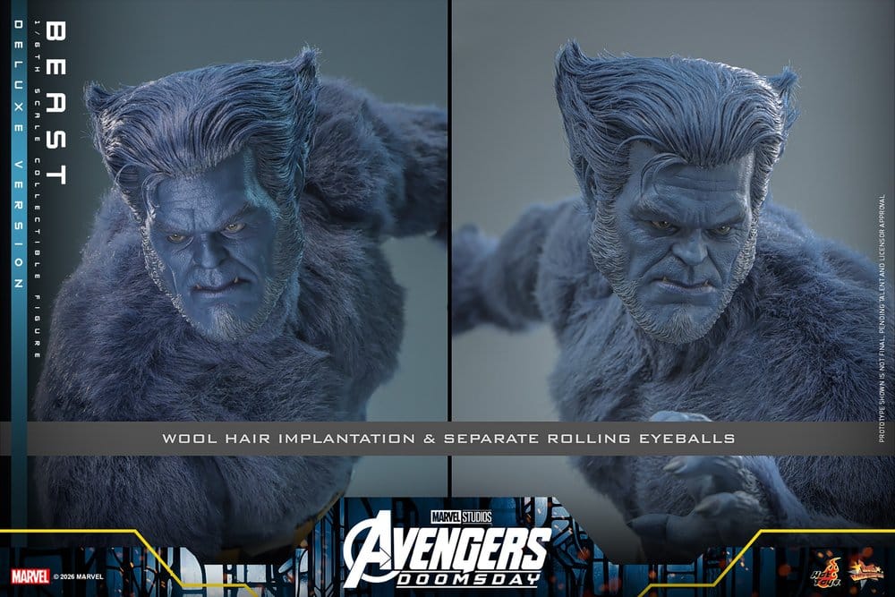 Marvel X-Men Movie Masterpiece Actionfigur 1/6 Beast (Deluxe Version) 33 cm