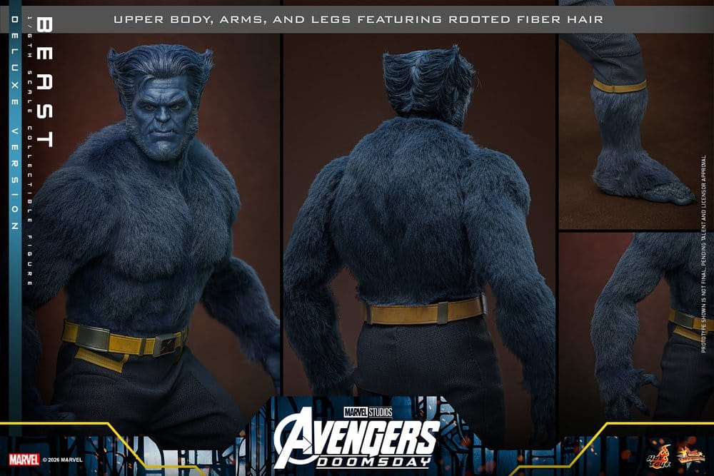 Marvel X-Men Movie Masterpiece Actionfigur 1/6 Beast (Deluxe Version) 33 cm