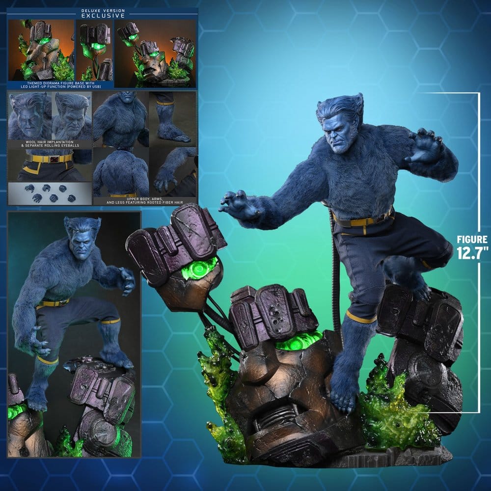 Marvel X-Men Movie Masterpiece Actionfigur 1/6 Beast (Deluxe Version) 33 cm
