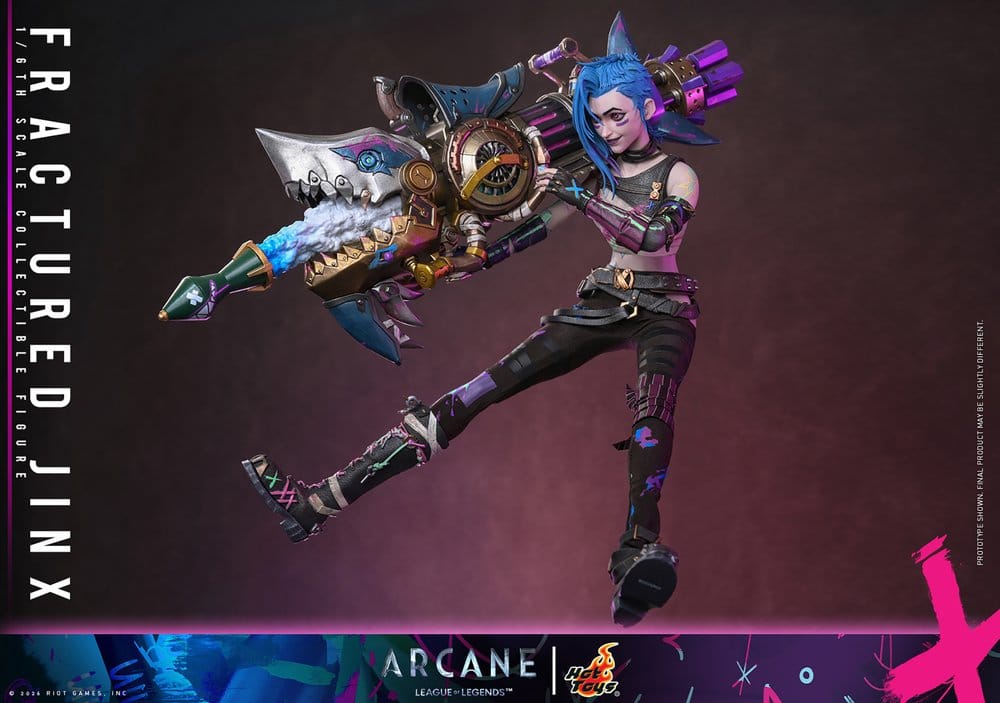 Arcane Actionfigur 1/6 Fractured Jinx 28 cm