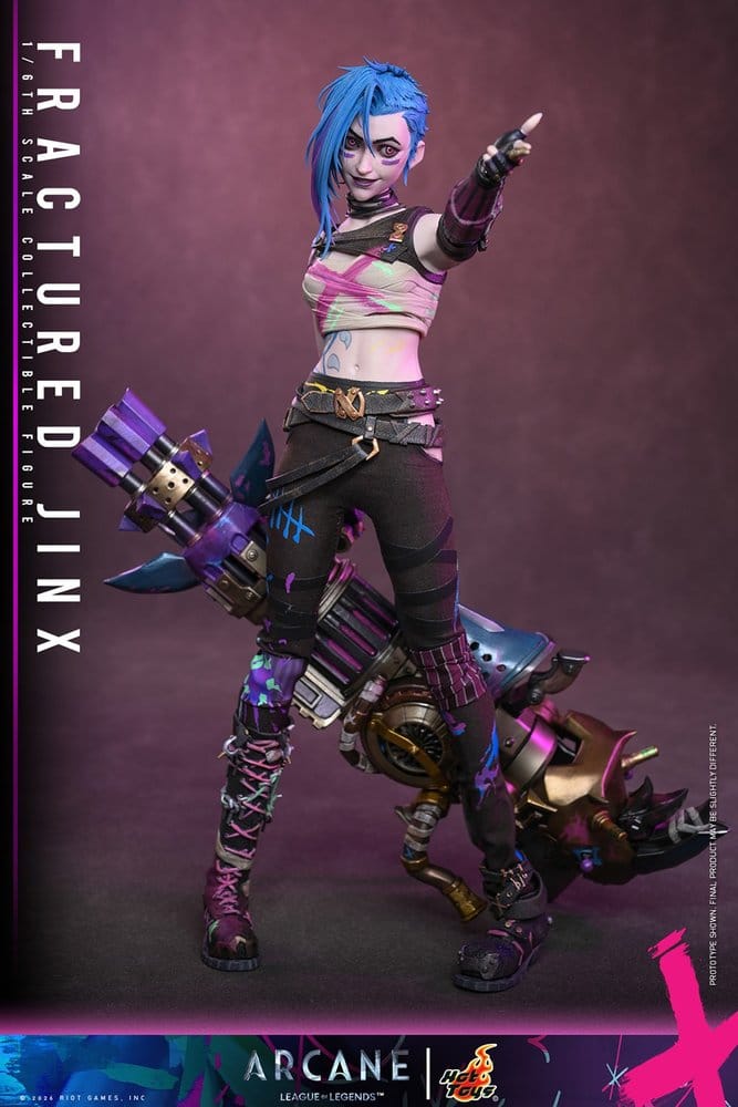 Arcane Actionfigur 1/6 Fractured Jinx 28 cm