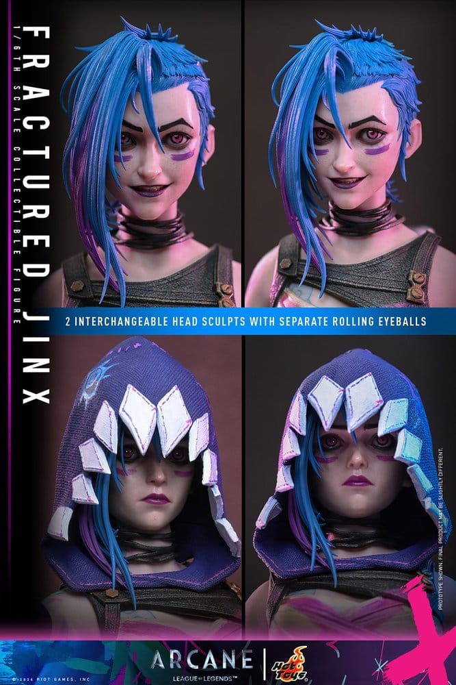 Arcane Actionfigur 1/6 Fractured Jinx 28 cm