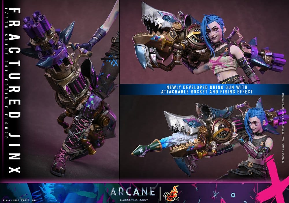 Arcane Actionfigur 1/6 Fractured Jinx 28 cm
