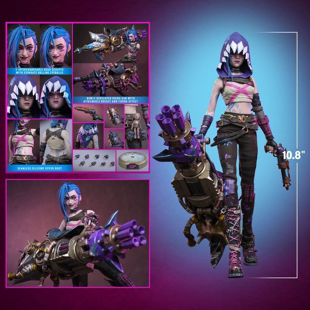 Arcane Actionfigur 1/6 Fractured Jinx 28 cm