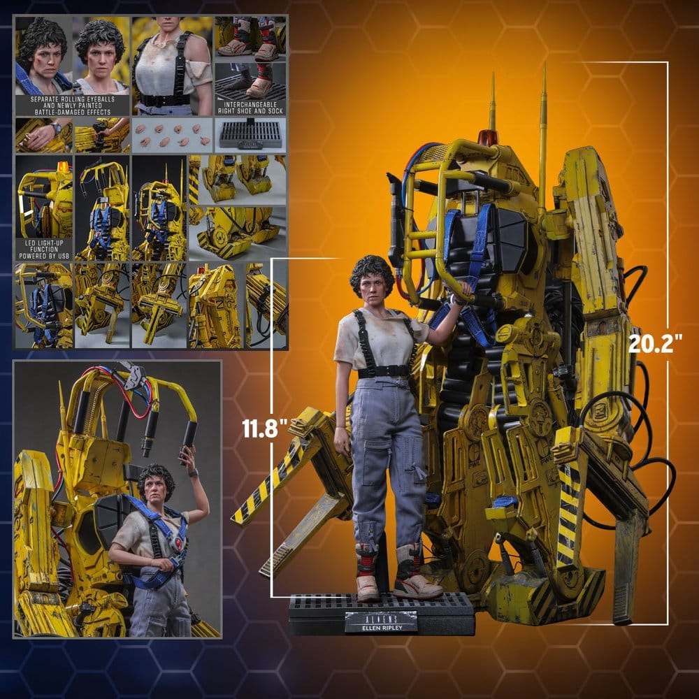 Alien Movie Masterpiece Figuren Set 1/6 Ellen Ripley und Power Loader 52 cm