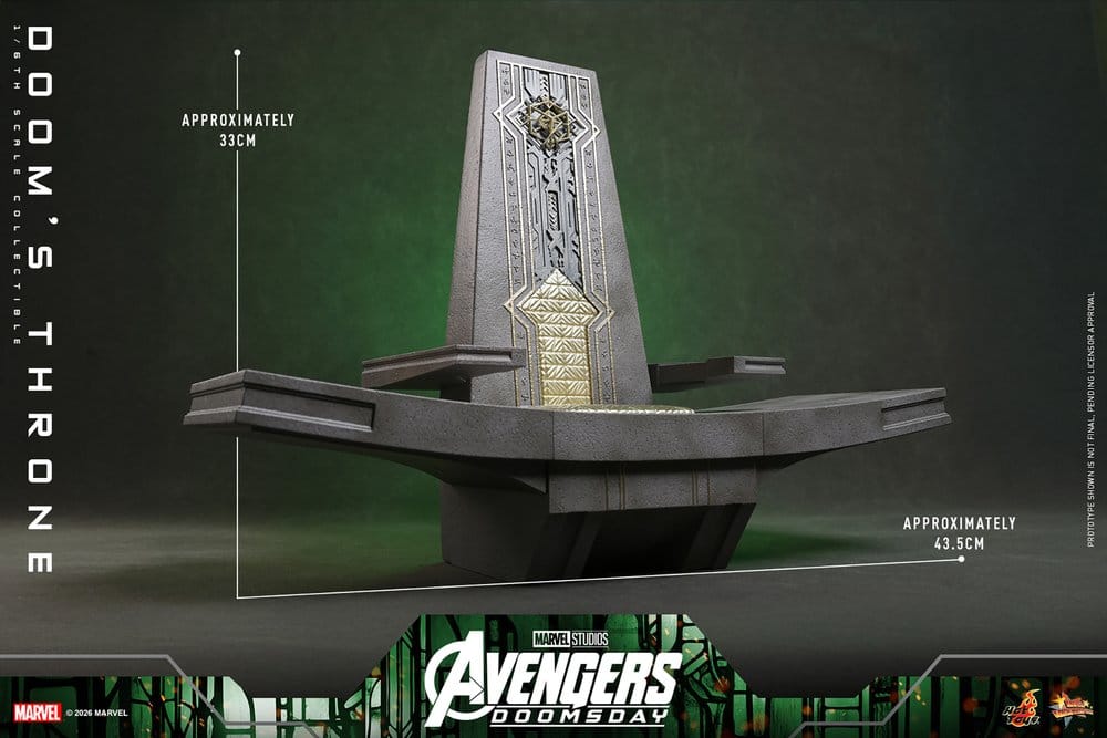 Avengers: Doomsday Movie Masterpiece Actionfiguren-Zubehör 1/6 Doom's Thron 33 cm