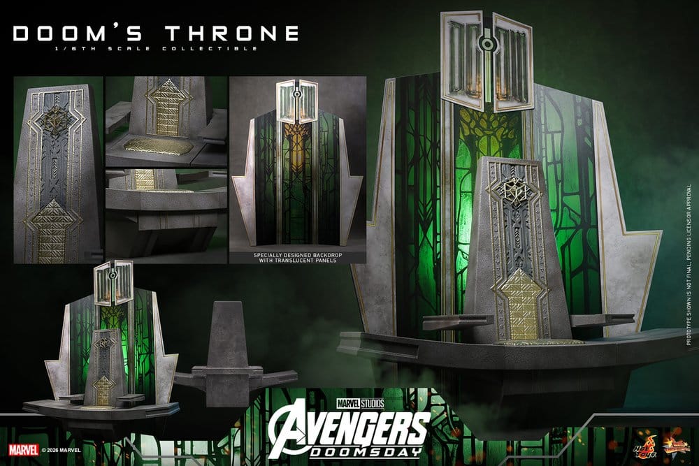 Avengers: Doomsday Movie Masterpiece Actionfiguren-Zubehör 1/6 Doom's Thron 33 cm