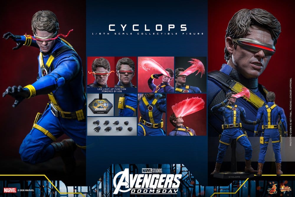 Avengers: Doomsday Movie Masterpiece Actionfigur 1/6 Cyclops 30 cm