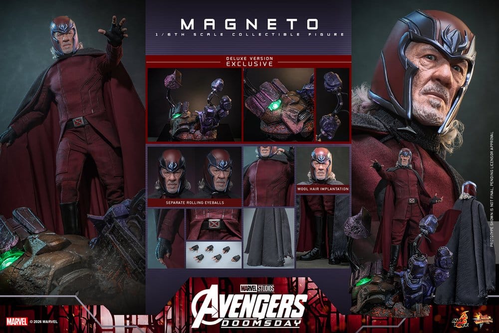 Avengers: Doomsday Movie Masterpiece Actionfigur 1/6 Magneto (Deluxe Version) 30 cm