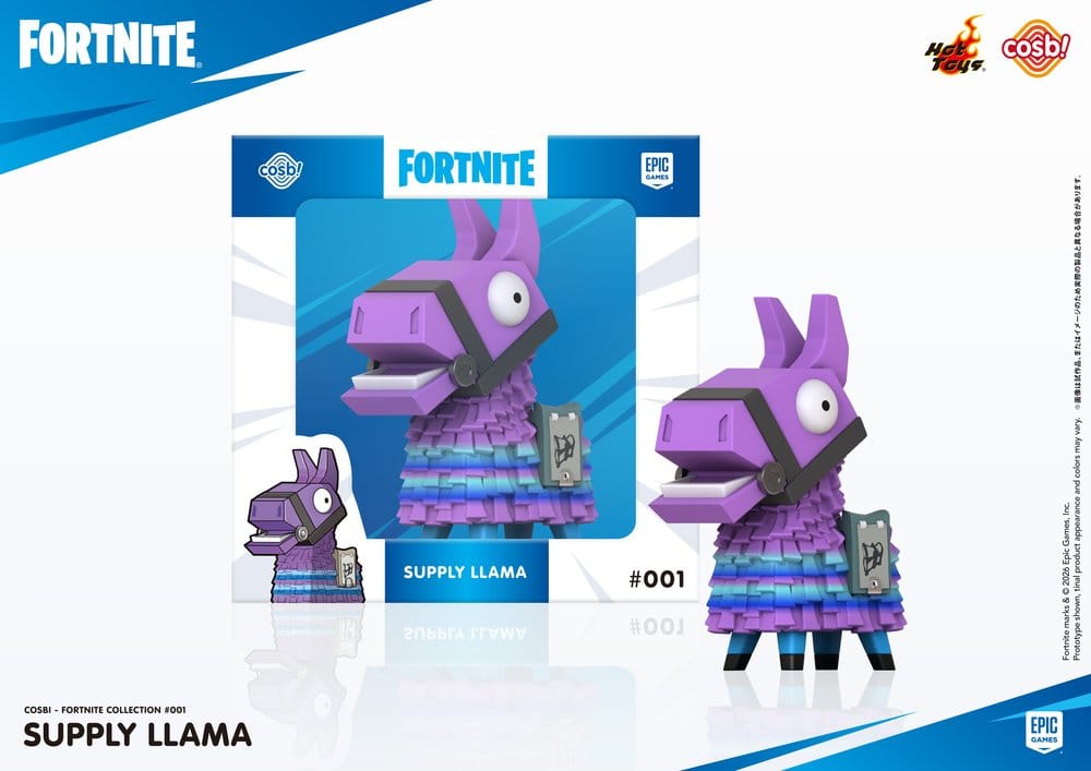 Fortnite Cosbi Minifigur Supply Llama 8 cm