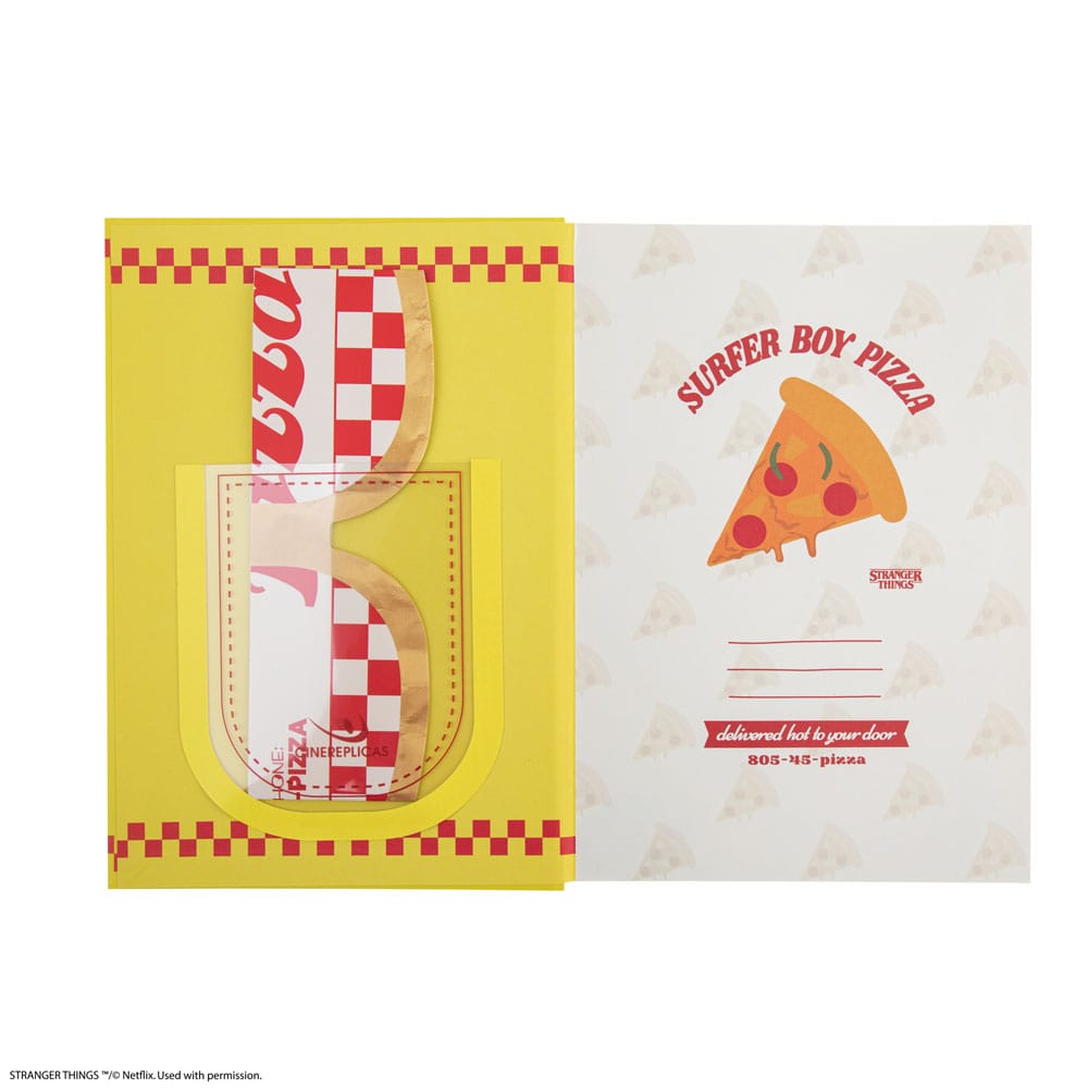 Stranger Things Notizbuch Surfer Boy Pizza Hardcover