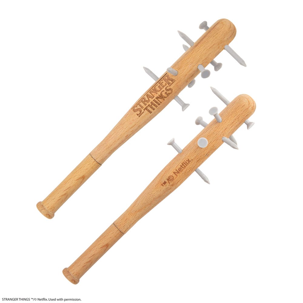 Stranger Things Stachelige Schlägerkugelschreiber & Stranger Things Anstecknadel