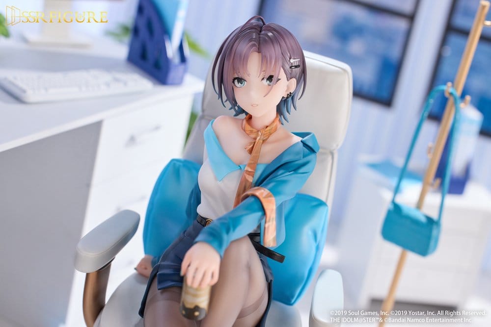 Idolmaster Shiny Colors x Mahjong Soul SSR PVC Statue 1/7 Asakura Tooru Leisurely Grace Ver. 21 cm