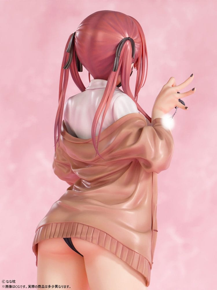 Original Character Statue 1/5 Red-Haired Gyaru-Chan Mask Ver. Illustration by Nanamakura 29 cm