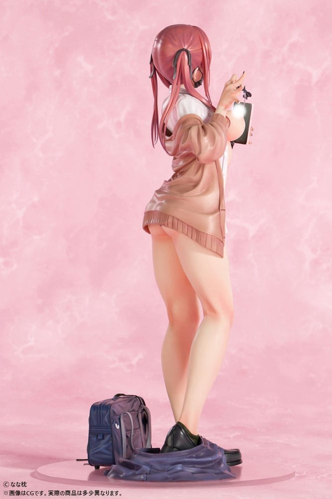 Original Character Statue 1/5 Red-Haired Gyaru-Chan Mask Ver. Illustration by Nanamakura 29 cm