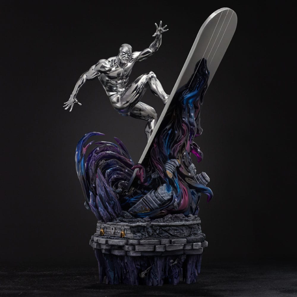 Marvel Comics Infinity Gauntlet Diorama Art Scale Statue 1/10 Silver Surfer Deluxe 36 cm