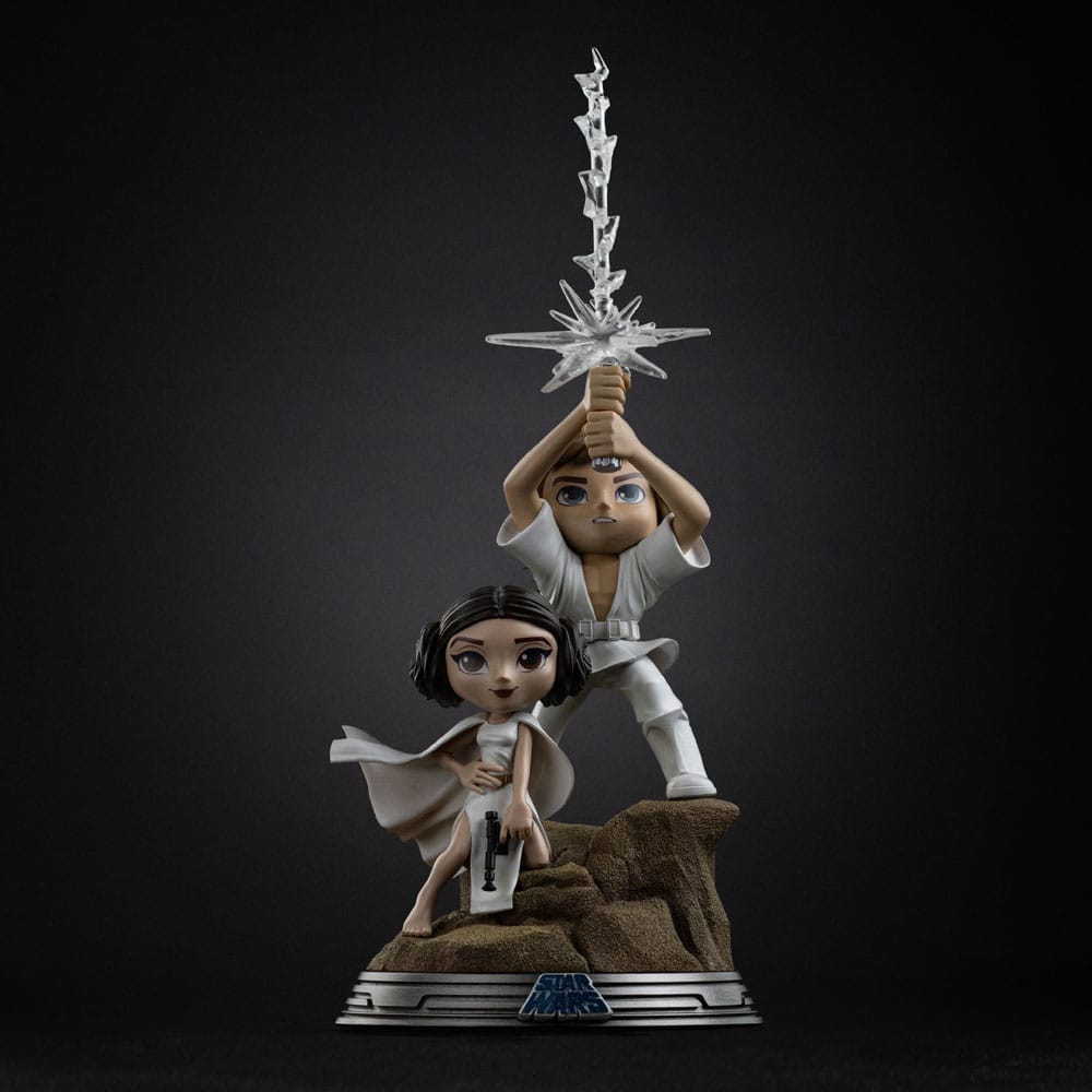 Star Wars Mini Co. PVC Figur Luke & Leia 30 cm
