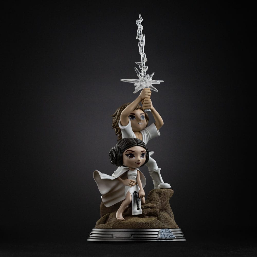 Star Wars Mini Co. PVC Figur Luke & Leia 30 cm