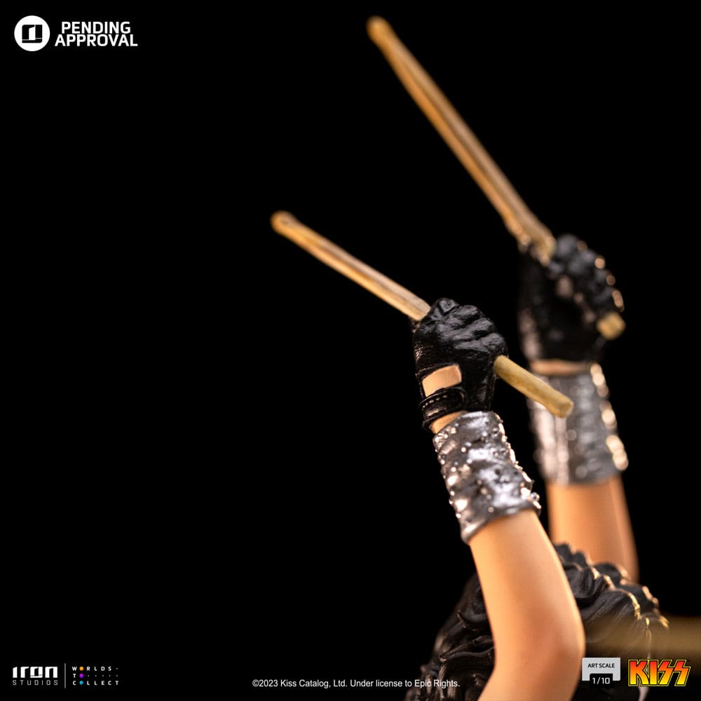 Kiss Art Scale 1/10 Peter Criss Limited Edtition 22 cm