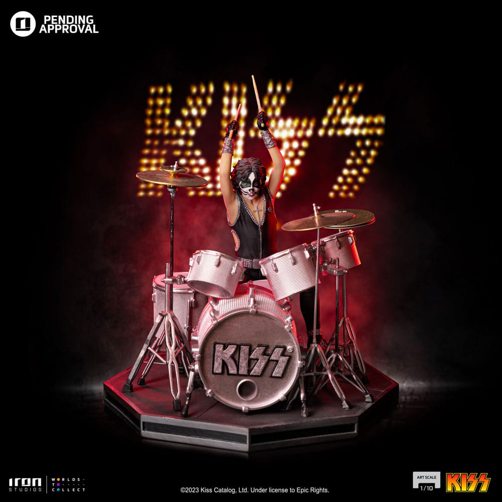 Kiss Art Scale 1/10 Peter Criss Limited Edtition 22 cm