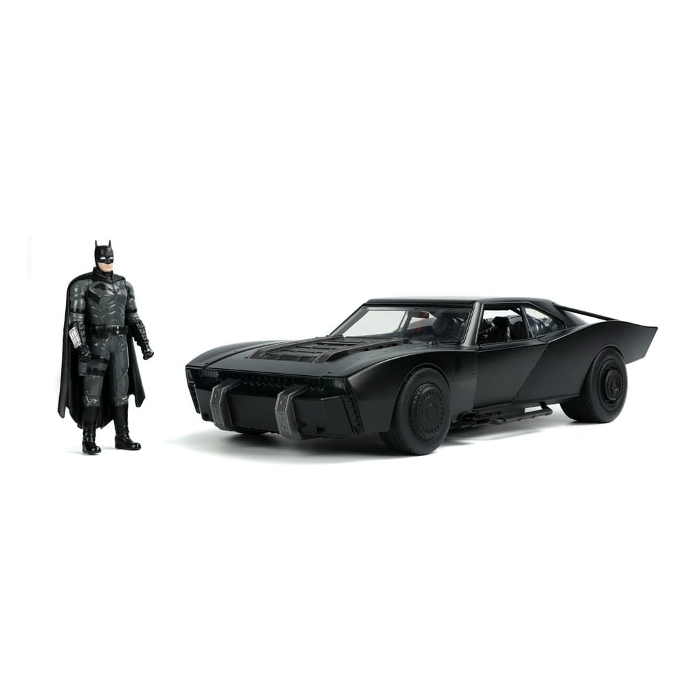 Batman 2022 Hollywood Rides Diecast Modell 1/18 2022 Batmobil mit Figur
