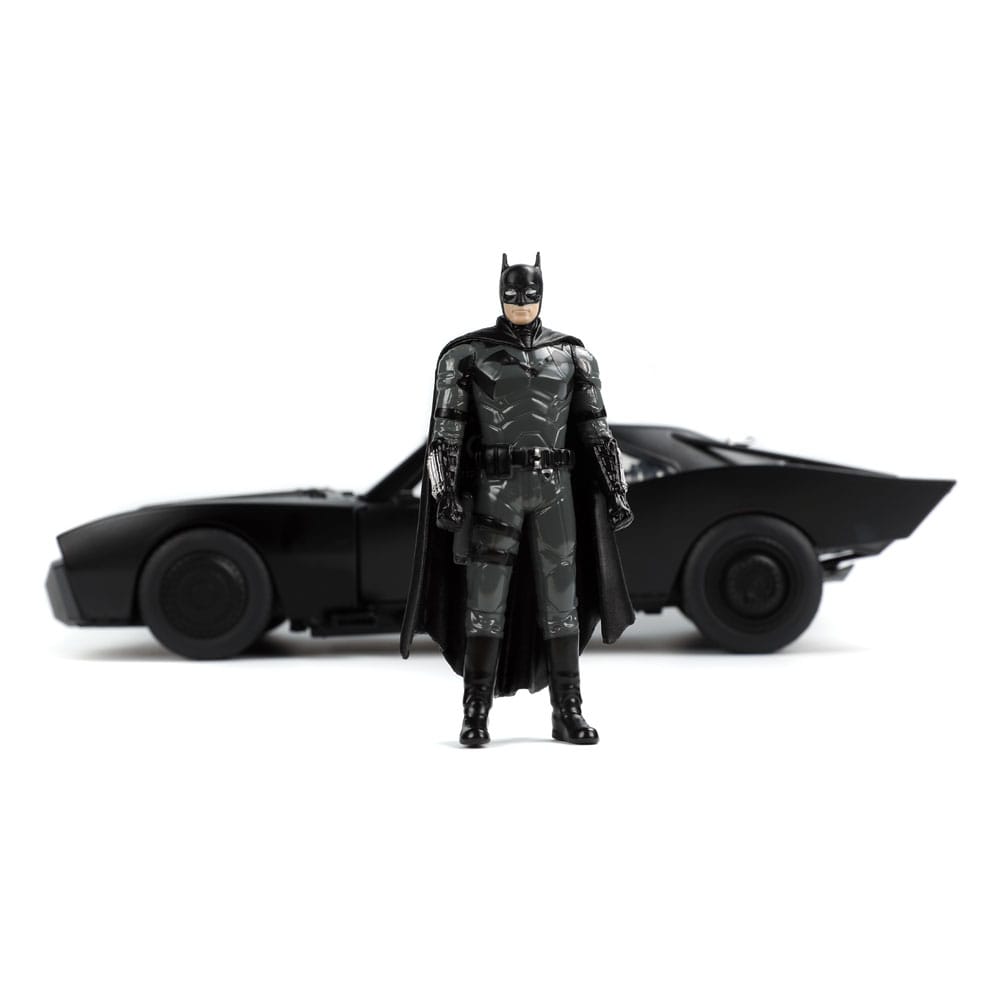 Batman 2022 Hollywood Rides Diecast Modell 1/18 2022 Batmobil mit Figur