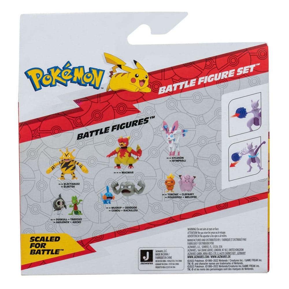 Pokémon Figuren 2er-Pack Mewtwo 10 cm & Mew 5 cm