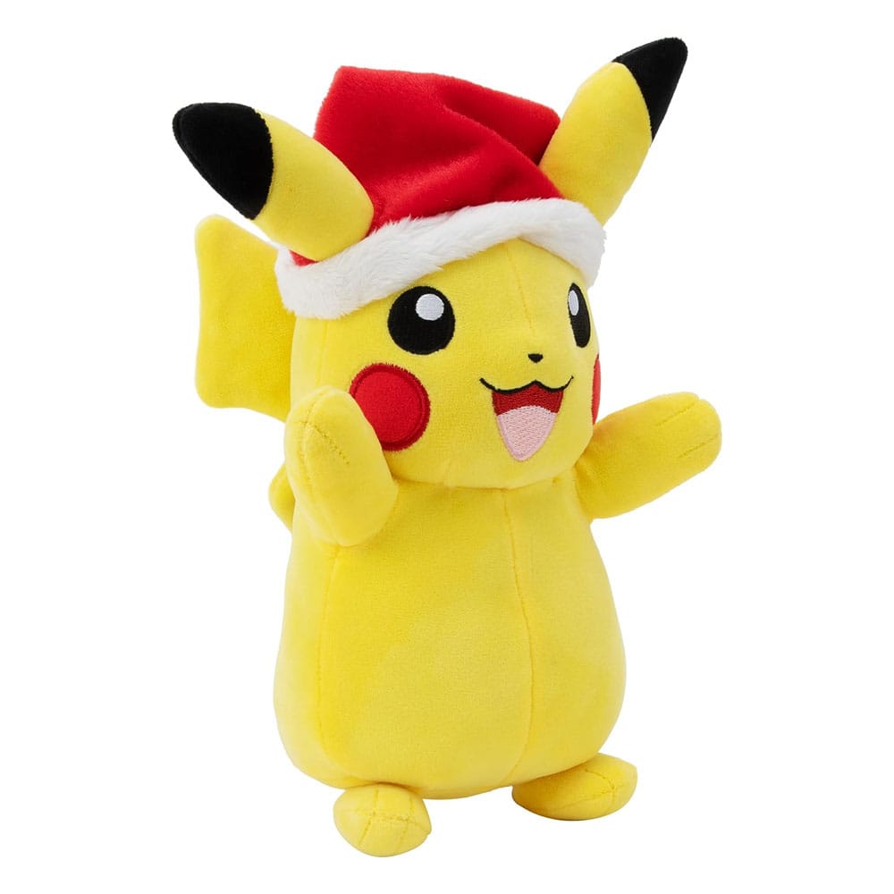 Pokémon Plüschfigur Winter Pikachu mit Weihnachtsmütze 20 cm